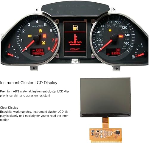 Miniatura 2 de Aramox Pantalla LCD de racimo de instrumentos de coche compatible con A3 A4 A6 S4 B5 Seat VDO