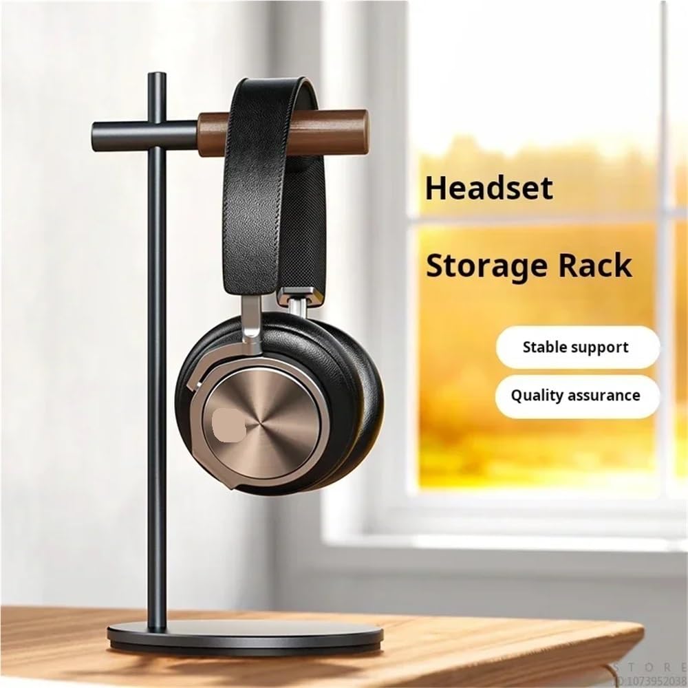 Soporte para auriculares de aleación de aluminio, elegante y genial soporte para auriculares de escritorio para Apple Vision Pro, soporte para auriculares para juegos (V01 gris)