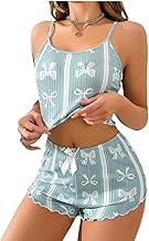 Women’s Cami Top & Shorts Nightwear Set | Soft Polyester, Lightweight, Elastic Waist | Summer-Friendly Pyjama Set Night Dress for Women