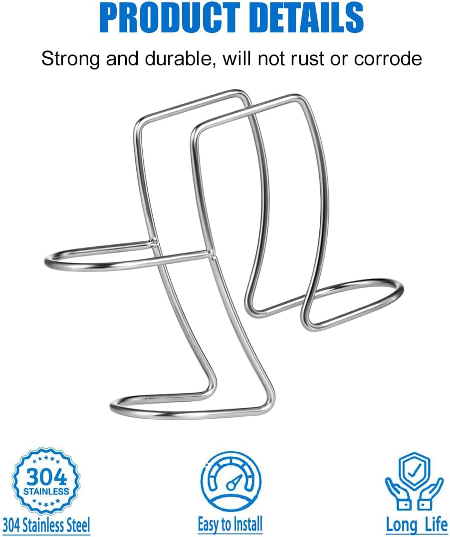 Universal Washing Machine Drain Hose Holder Adjustable Utility Sink Clamp Hook Stainless Steel Laundry Tub Hose Guide Clip Fits All Drain Hoses