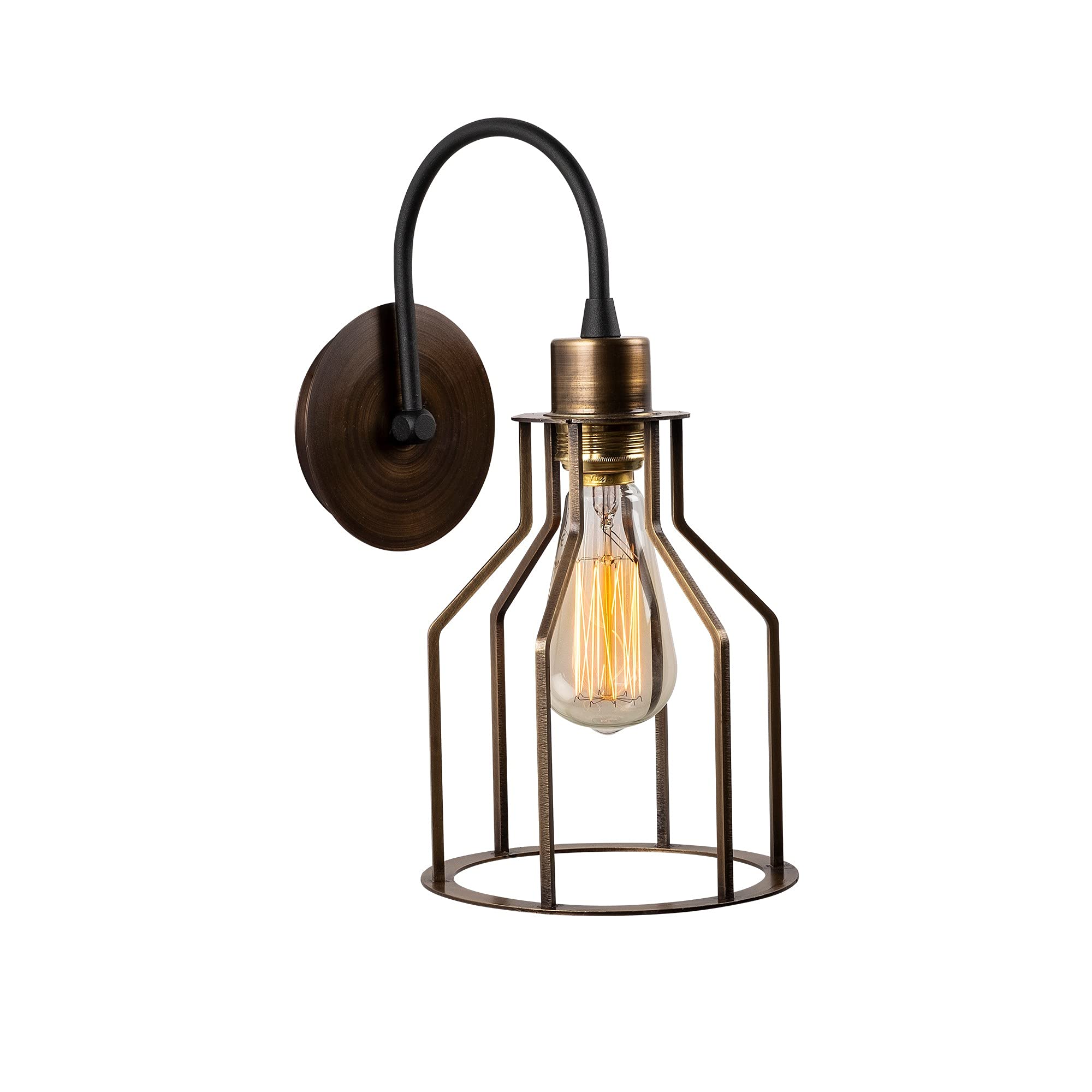 Lámpara colgante de diseño exclusivo Fellini negro vintage moderno