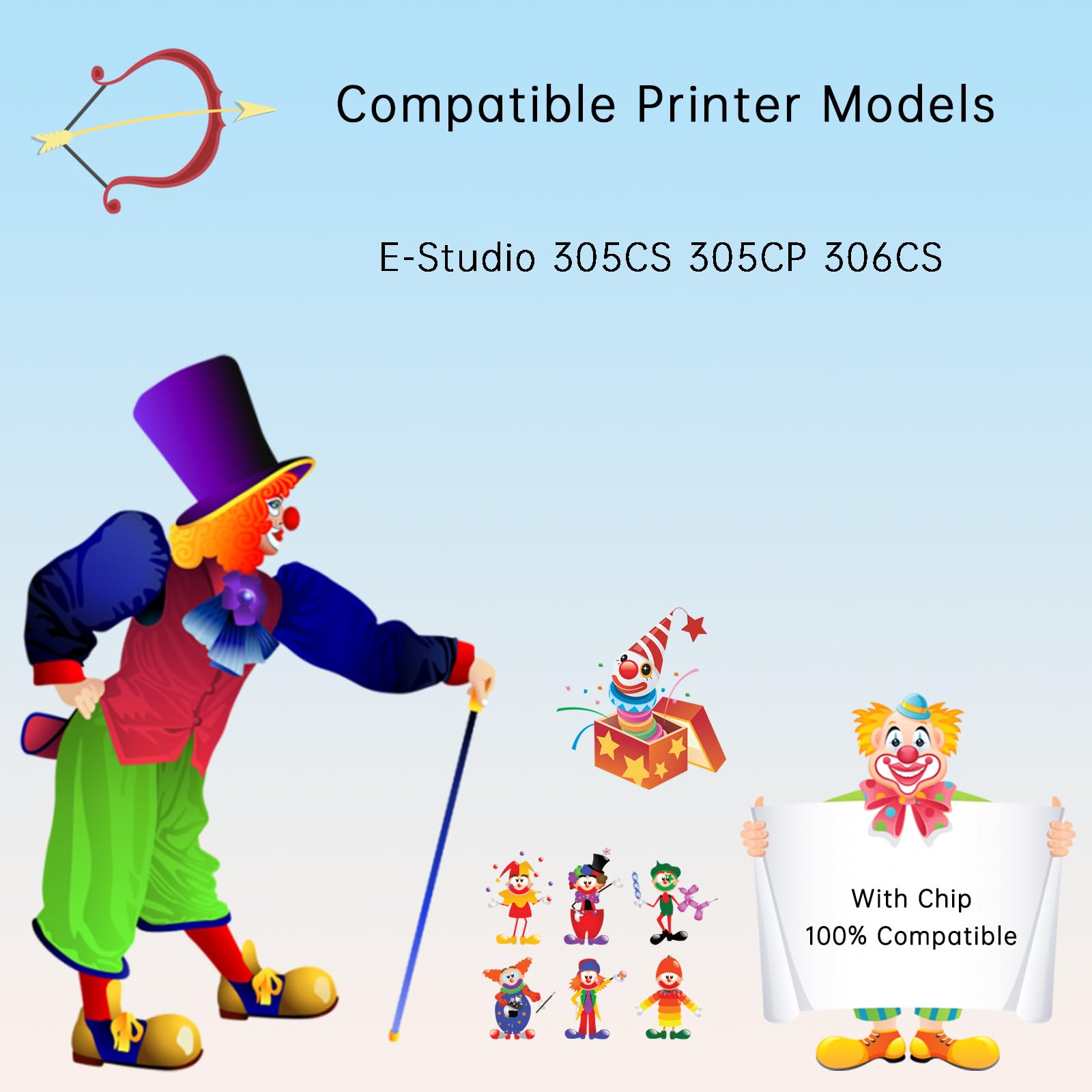 FC-30PK Developer Unit Compatible with Toshiba E-Studio 305CS 305CP 306CS Printers, Enhanced Durability, Ideal for High-Volume Printing (3 Pack Black)