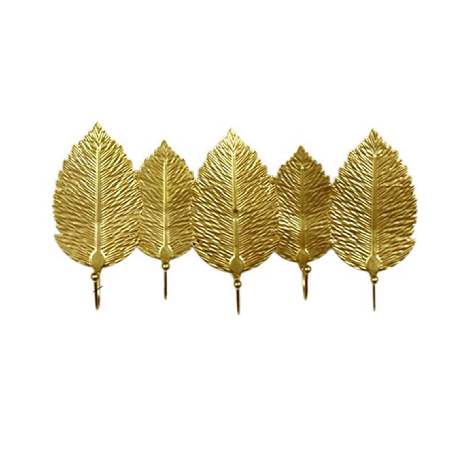 Msioytog Modern Golden Shaped Iron Hook Coat Hanger Easy Installation High Capacity Coat Rack Bathroom Decoration Decorative Entryway Hook