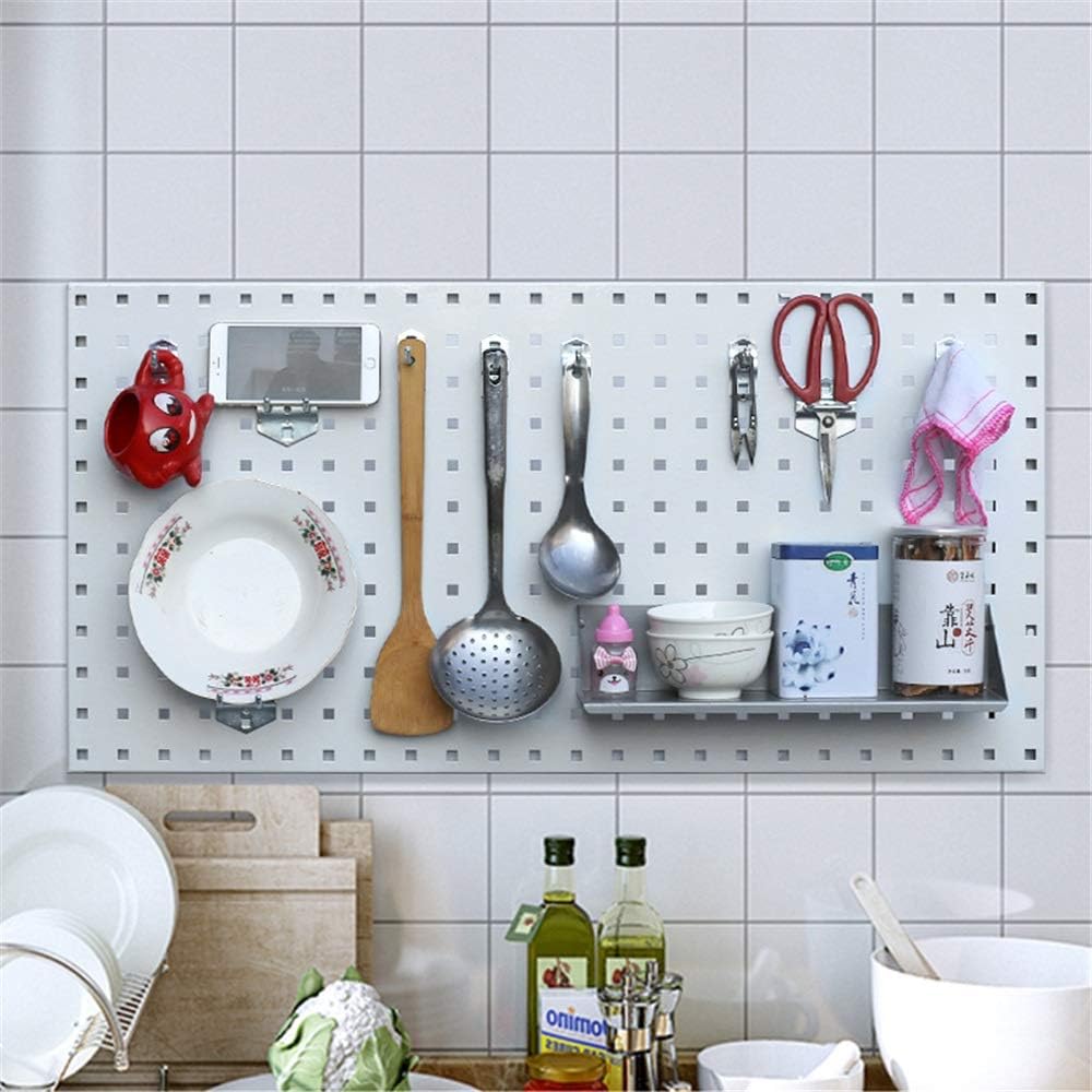 ペグボード ガレージの壁ツールは、ホーム足場ワークショップシェルフをラックストレージ工具収納ラック 壁掛け ペグボード 収納 (色