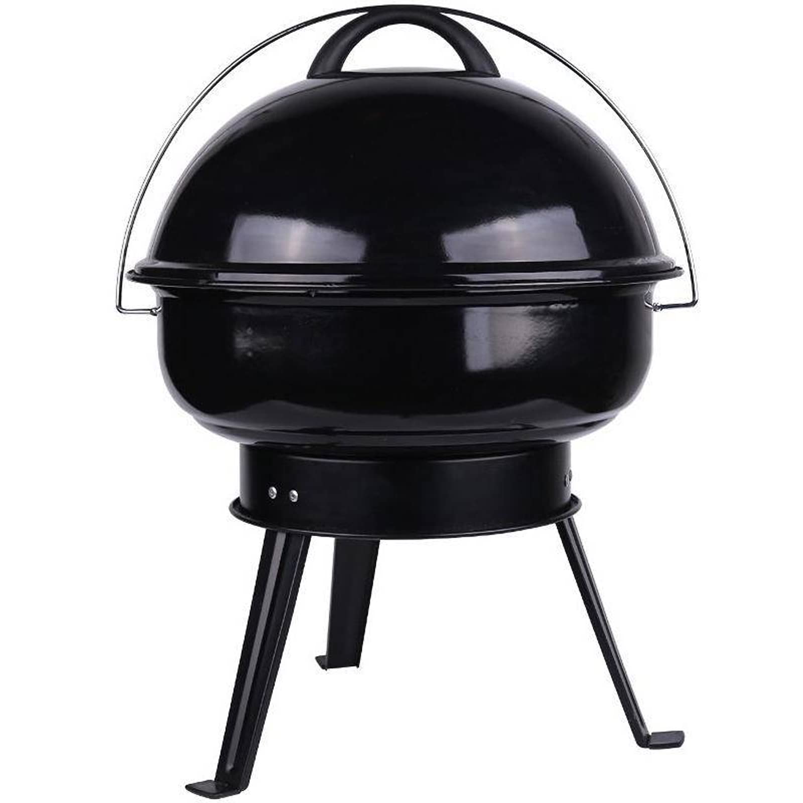Griglia a Carbone, griglia per Barbecue, con Gambe Pieghevoli per Stufa, griglia Rotonda, per Picnic all'aperto