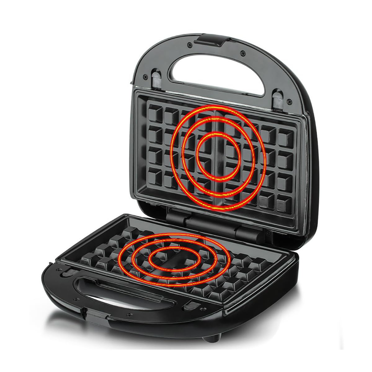 Sandwichera Multifunción, con 8 Placas Antiadherentes Intercambiables Fácil de Limpiar, Máquina para Hacer Paninis o Grill, Diseño Compacto que Ahorra Espacio, Potente Plancha de 750W