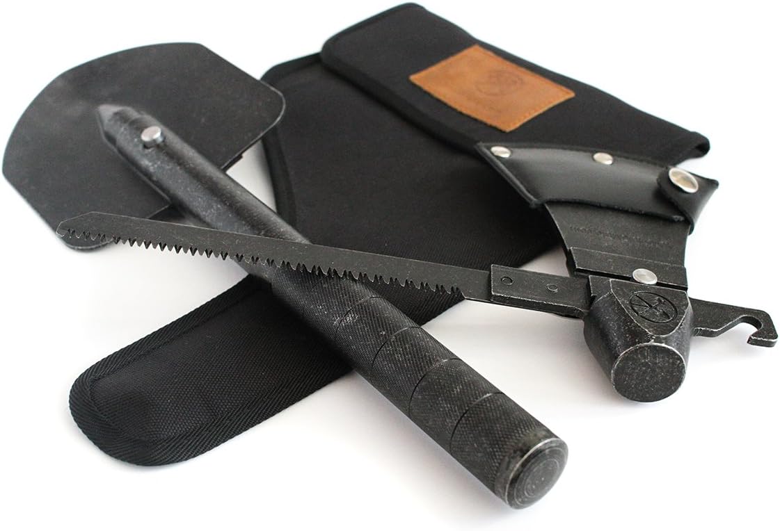 Gеt Dіѕсоunt 70% Prісе Adventure Mate 5 in 1 Multi Purpose Tool Includes Campers Axe, Hammer, Shovel, Saw and Peg/Pot Hook