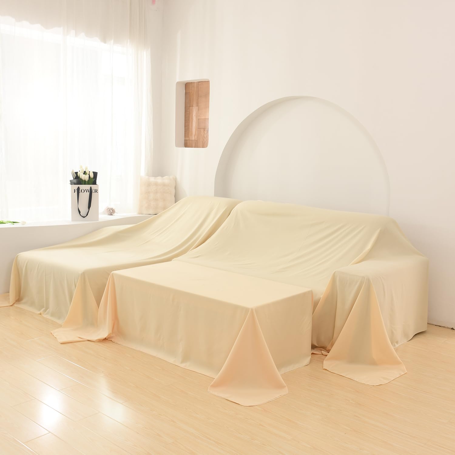 WTHAVEN Furniture Cover Multi-Purpose, Indoor and Outdoor Furniture Dust Cover Sofa Cover Dustproof Breathable Mattress Protector Cabinet Cloth Home