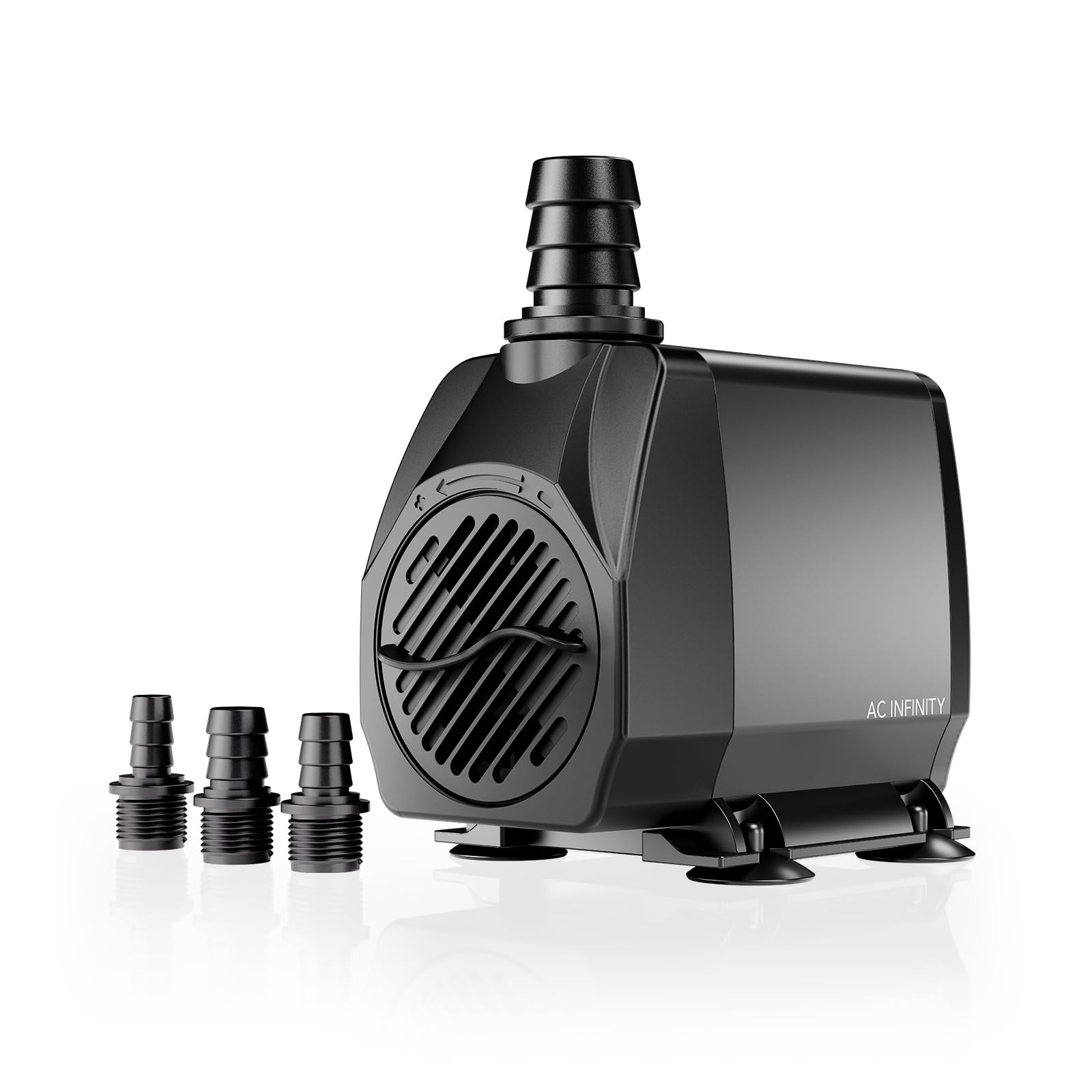 AC Infinity 850 GPH Submersible Water Pump (3218 L/H 36W) Ultra Quiet Fountain Pump with 10 ft. High Lift, 5 ft. Power Cord, for Fish Tanks, Aquariums, Fountains, Statuaries, Ponds, Pools, Hydroponics