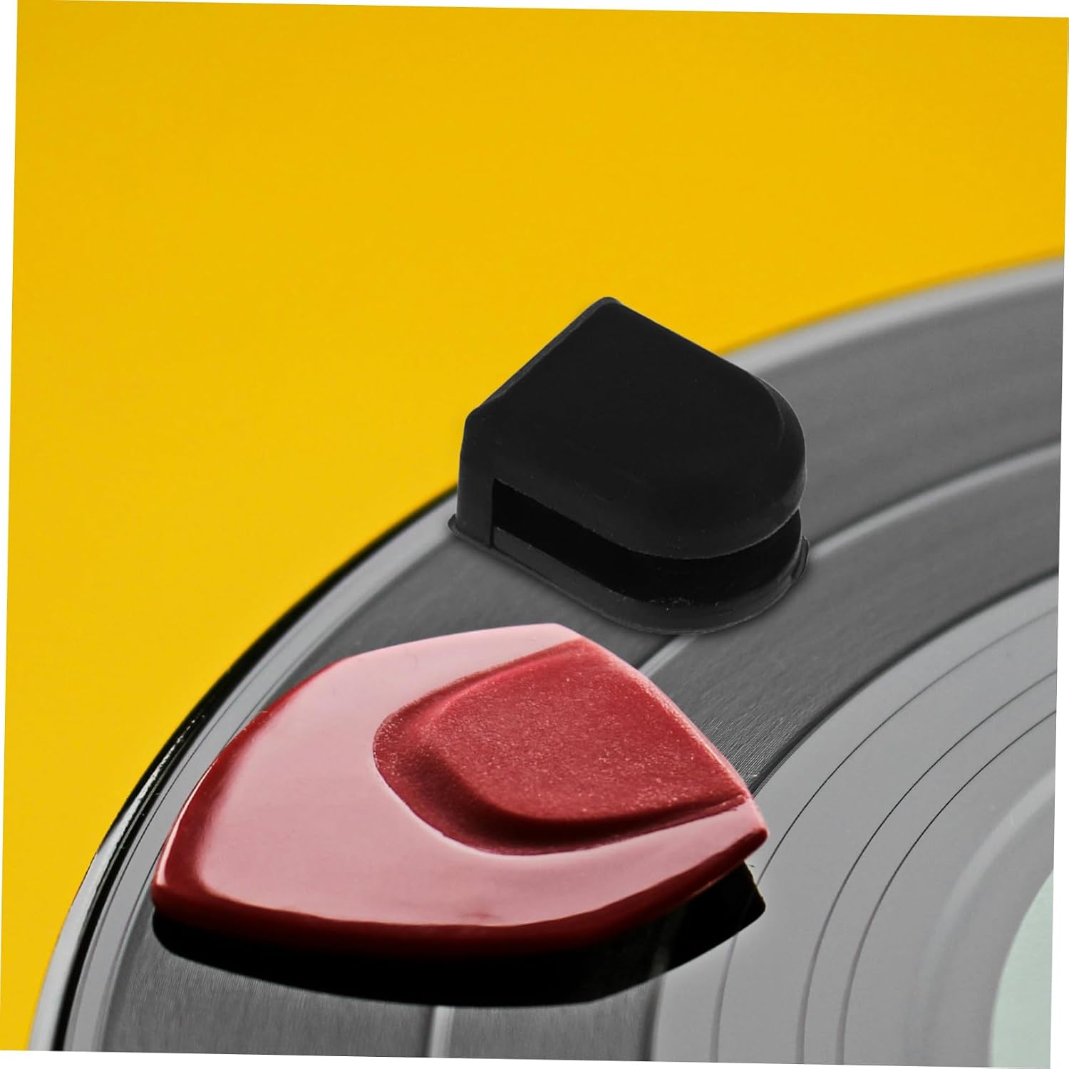 Cabilock 2pcs Vinyl Record Table Supplies Record Player Mat Isolation Feet Mechanical Vibration Damping Pads for Turntable Speaker Pads