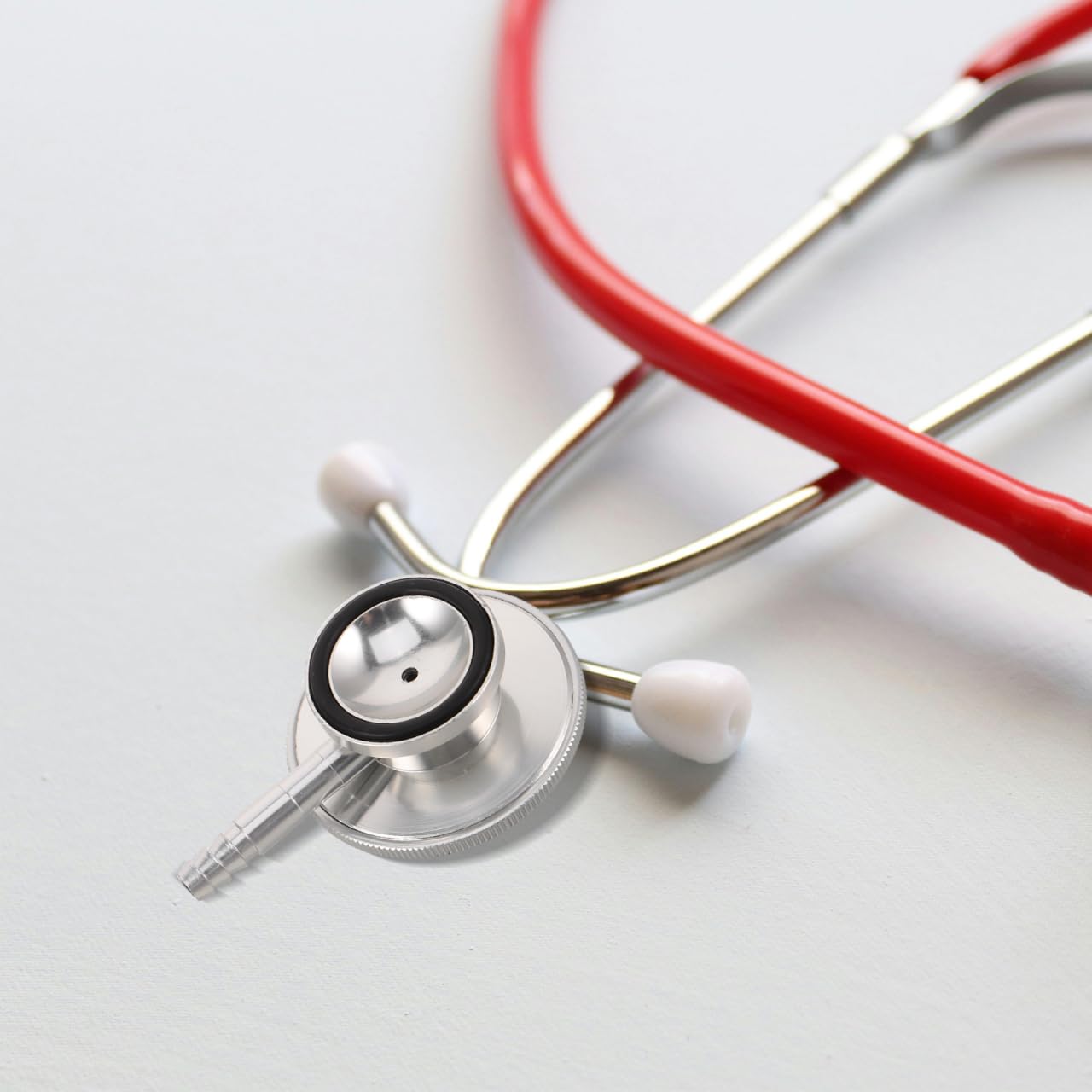 Stethoscope Diaphragm Replacement Universal Stethoscope Accessories Spare Part Silver Chest Piece Replacement for Clinical Nursing Doctor Use Easy-Clean Diagnostic Sound Head