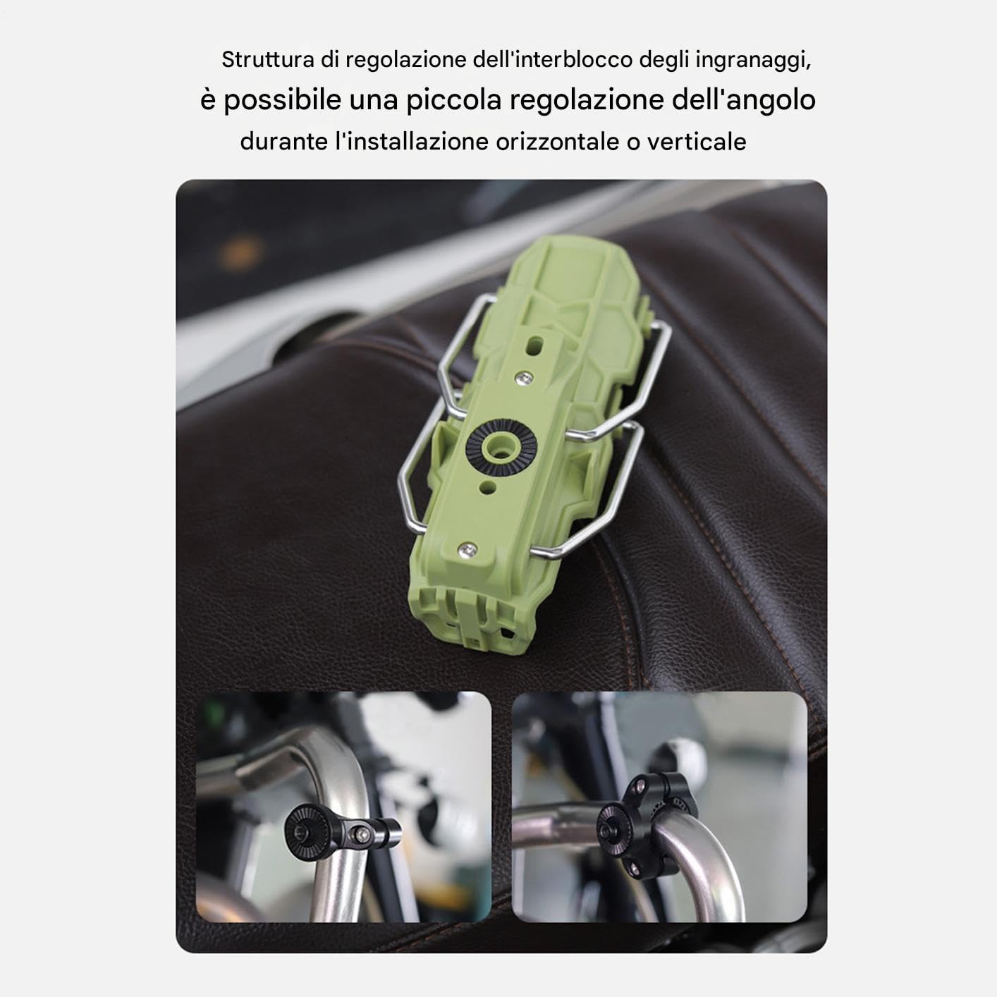 Portabiciclette per Borraccia | Morsetto Automatico Adattivo per Portabottiglie - Supporto Bevande Girevole 360 Gradi per Bici Strada Manubrio Ciclismo