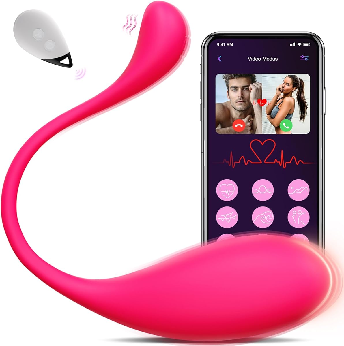 Vibradores Punto G Vibradorador Mujer Vibrador Juguetes Sexuales APP Vibradorador Clítoris Control Remoto Huevo, Bullet Portátil Consolador Silencioso Estimulador Bluetooth para Mujeres Bragas
