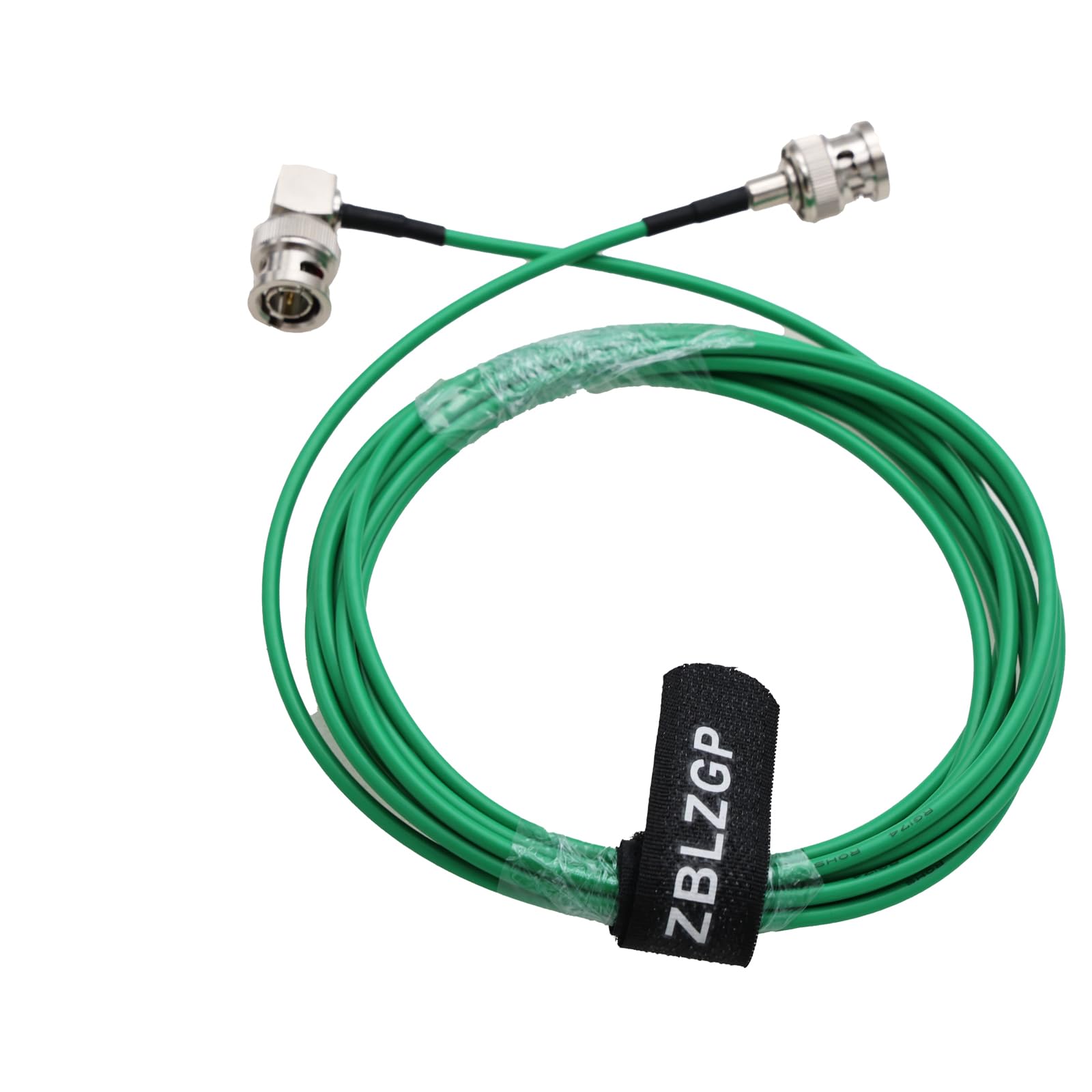 ZBLZGP 3G HD SDI Cable RG174 75Ohm BNC Male to BNC Male Extension Cable for CCTV DVR RF Camera Coax Cable (Straight to Right Angle - Image 2