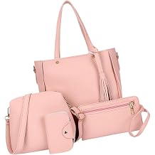 Stylish 4pcs Pu Leather Accessory Set for Women Crossbody and Shoulder Bags Handbag Casual Card Holder Handbag