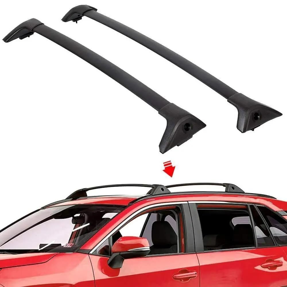 bagażnik samochodowy do Toyota dla RAV4 dla RAV 4 2019 2020 2021 2022 2023 poprzeczki dachowe poprzeczne pręty 2 szt. Bagażniki dachowe samochodowe