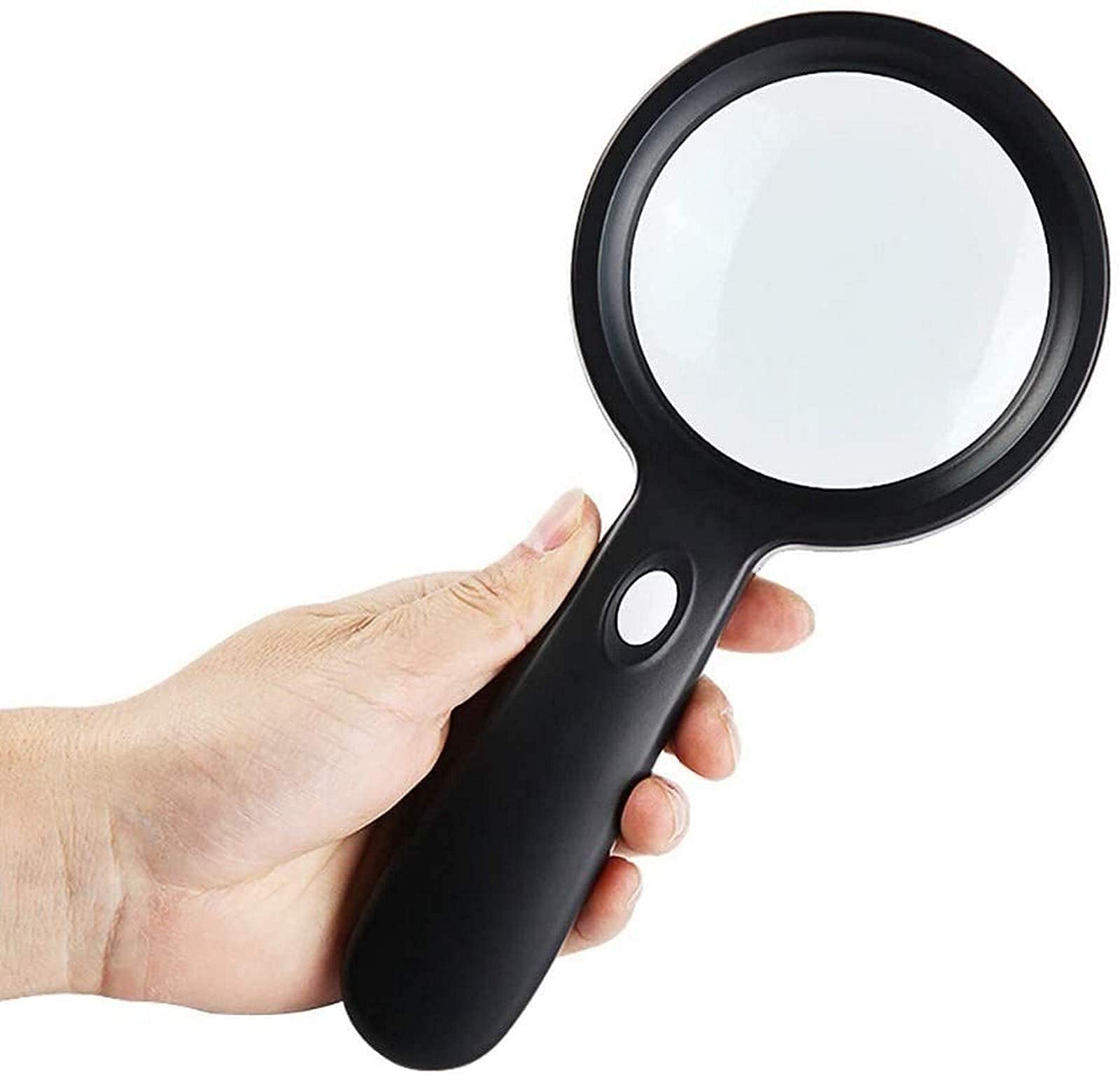asdchZen Magnifying Glass,Magnifying Glasses For Hobbies,Reading Led Handheld Reading Large Portable Illuminated 10X 20X Books Newspaper Map Coins Jewelry Hobbies And Crafts.
