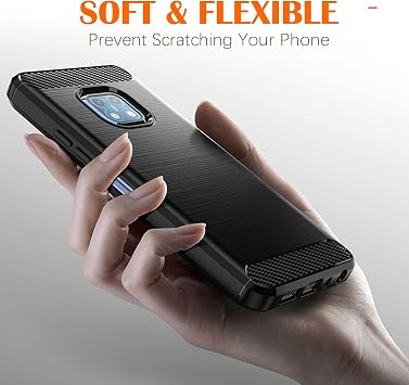 Case for Nokia XR20 Case, [Black] Brushed Stripe TPU Phone Cover with Shockproof Protection, Compatible with Nokia XR20