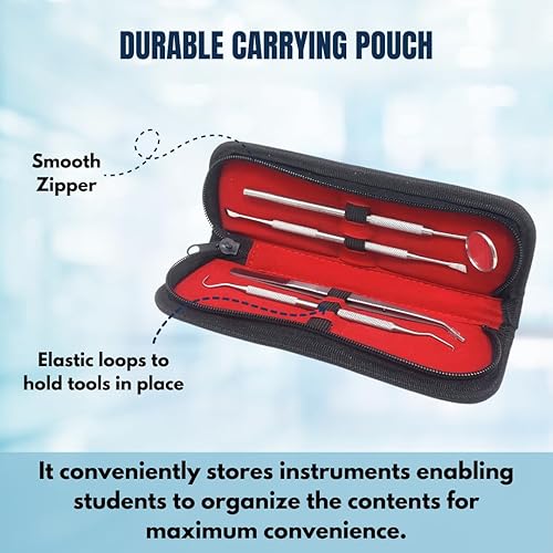 Miniatura 7 de Removedor de placa para dientes, kit profesional de limpieza de higiene dental, raspador de dientes de acero inoxidable, limpiador de sarro de