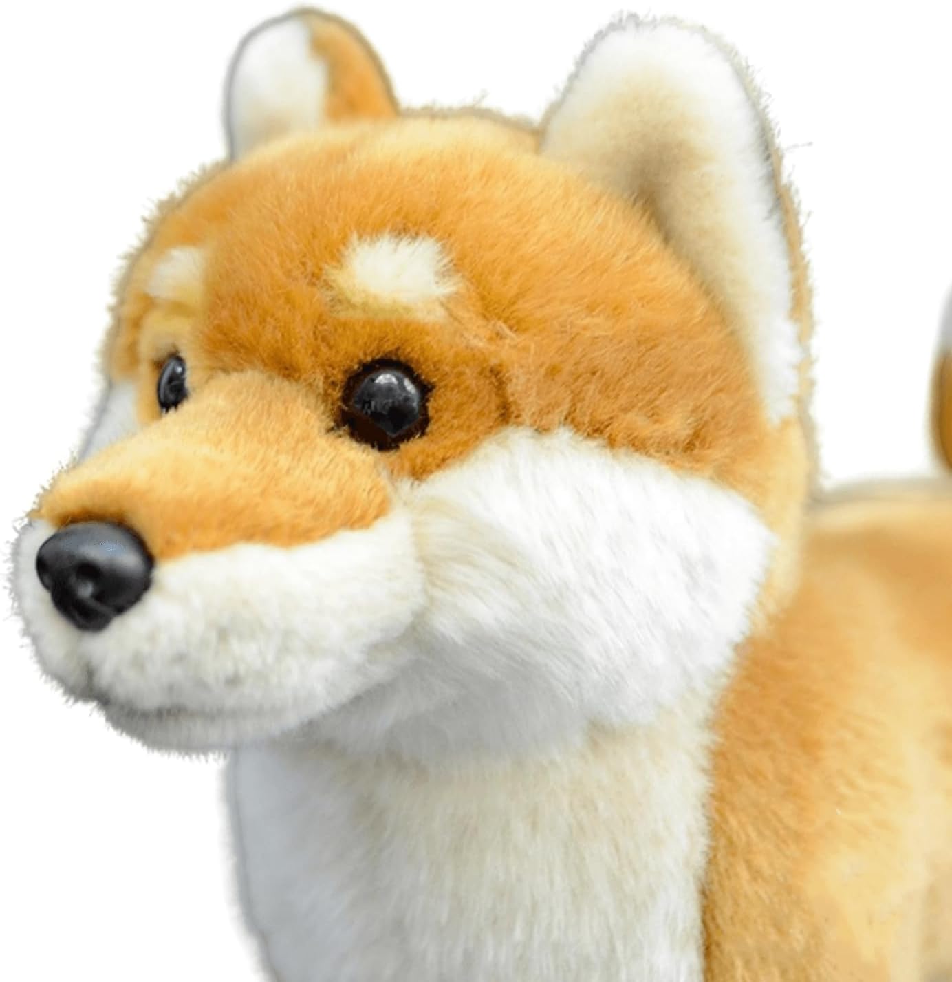 FRANKIEZHOU Realistic Shiba Inu Plush-Yellow 11.02",Dog Stuffed Animal,Soft Toy,Girl Toys,Gifts for Kids, Hugging Toy - Image 2