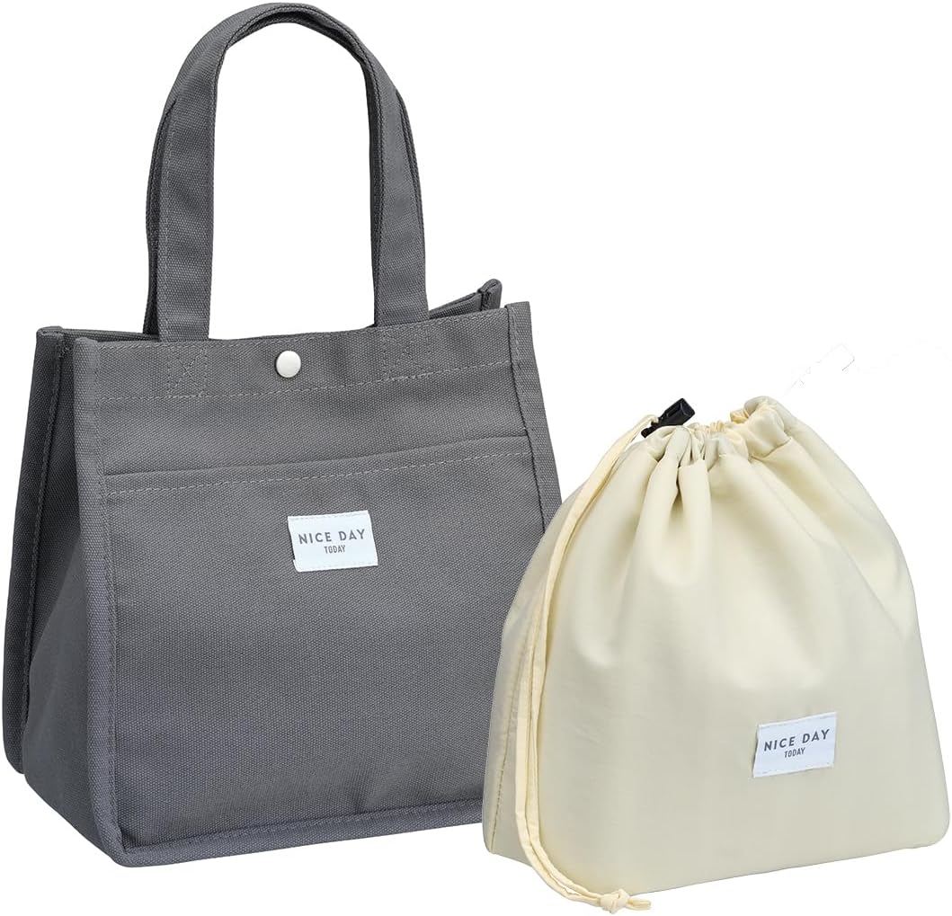 岩崎工業 Iwasaki Industry LF-546 GR Lunch Bag, Tote Bag, Cold Storage Bag, Hand Washable, Gray