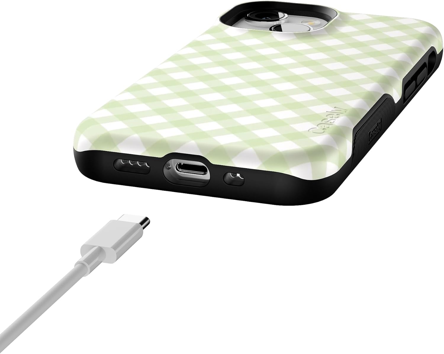 Casely iPhone 13 Case | Mint Lattice | Sunday Best | Bold Protective Design | Compatible with MagSafe
