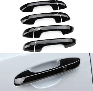 Glossy Black Door Handle Cover Overlay For 2014-2019 Kia Soul (Non-Smart Key Models)