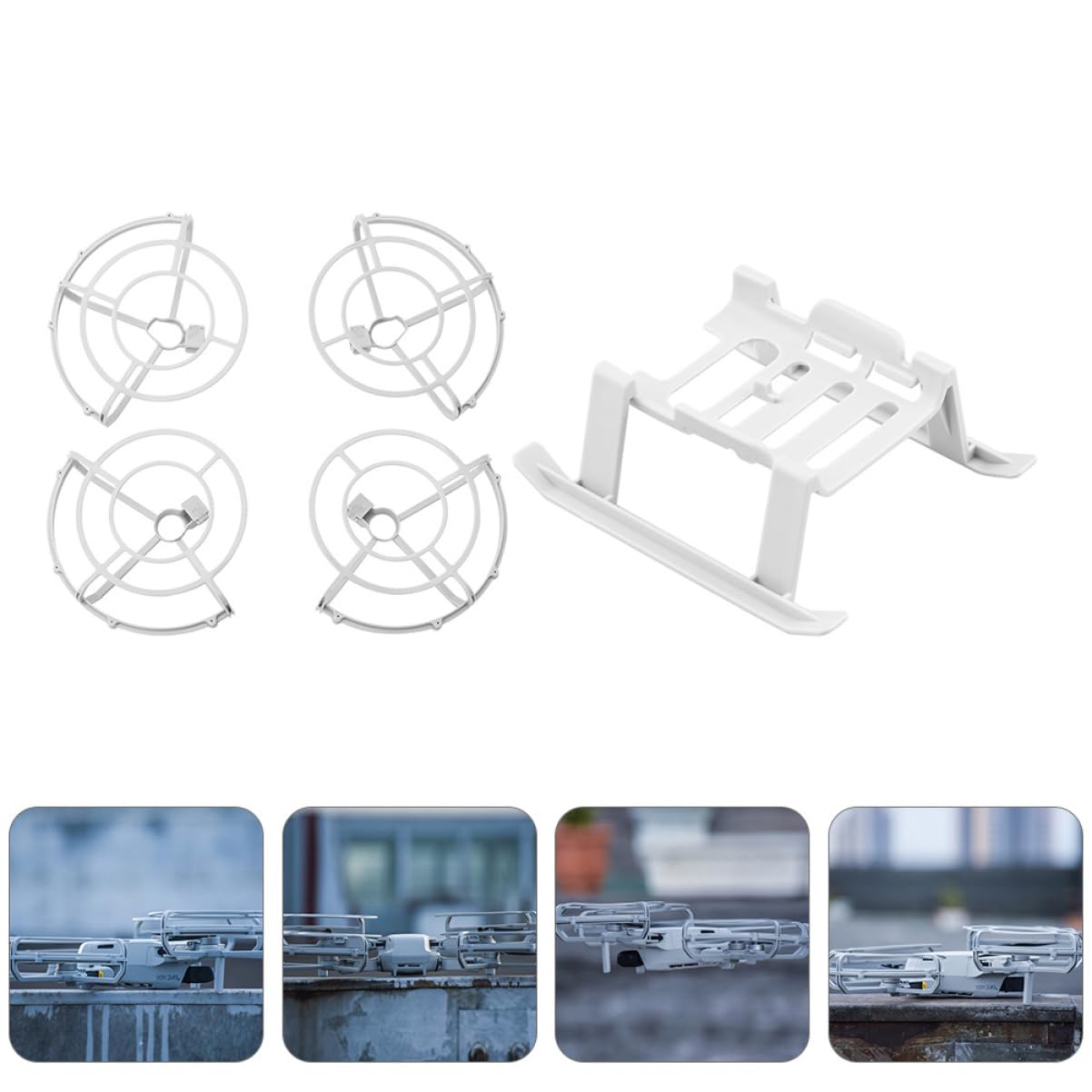 Anillo De Protección Cuchilla para Tren De Aterrizaje Elevado Protectores De Hélice para Cuadricóptero Compatible Mini Pata del Tren De Aterrizaje