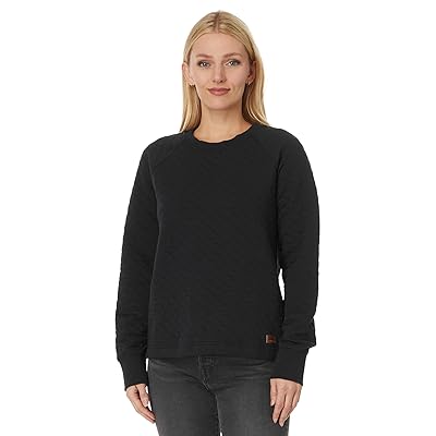 L.L.Bean Quilted Crew Neck Pullover Women
