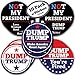 10-Pack of Anti President Trump Stickers - 5 Inch - Join the Resistance! Use as Car Bumper Stickers or Wear them to March, Resist and be Anti-Trump. Best for Democrat gifts or at a Democratic Party.