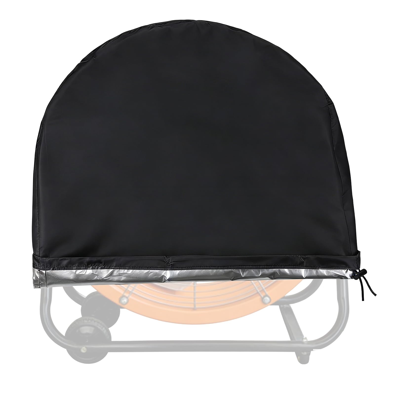 Nexarelle Industrial Fan Cover (18''-24'') - Waterproof Heavy Duty High Velocity Floor Fan Protector Washable Dustproof Protection Cover for Household/Industry/Office, Black