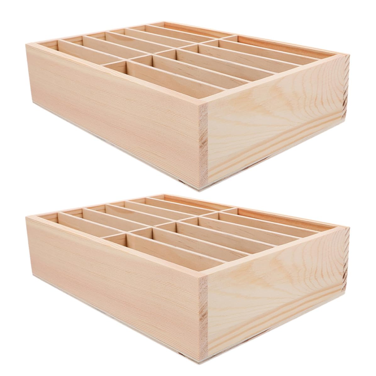 Organizer Gestione e Pezzi Cellulare per Scomparti Legno in 2 12 Design Multicomparto Compatto Protezione Ufficio e Aula Telefono