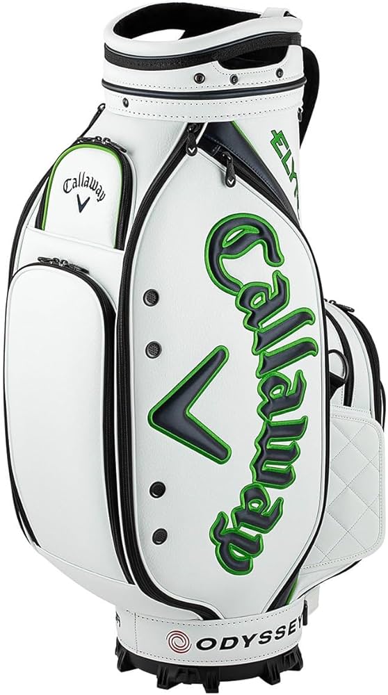 Callaway キャディバッグ ホワイト/グリーン キャロウェイ キャディバック Callaway ゴルフバッグ ホワイト