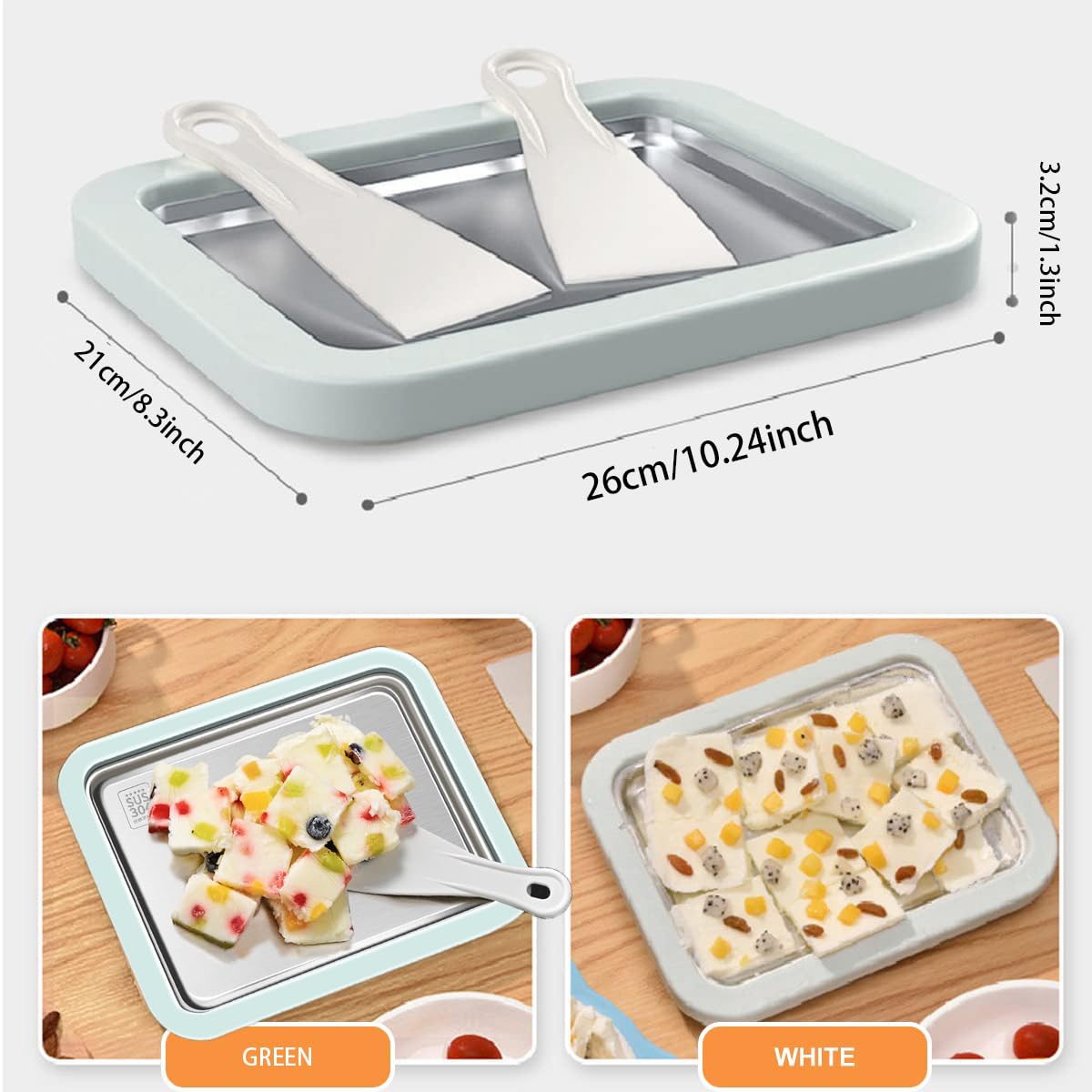Joghurtbereiter & Instant-Eismaschine, Hausgemachter Frozen Joghurt Maker in 30 Minuten, für Familienaktivitäten und DIY-Eiscreme-Leckereien