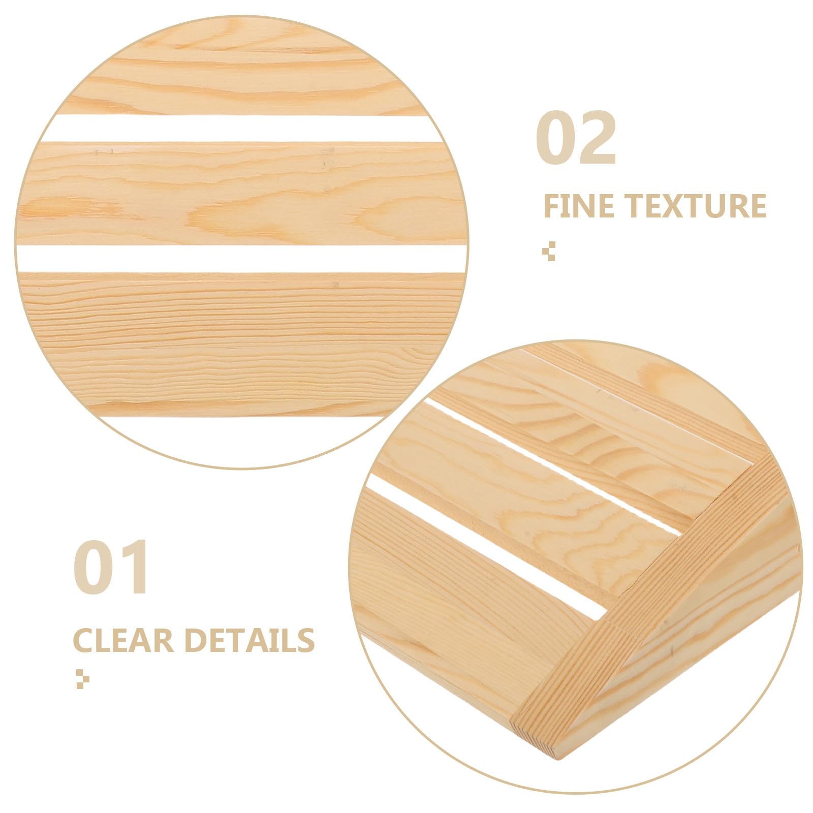 SUPVOX Coussin de Sauna en Bois Naturel avec Appui-tête – Coussin Ergonomique pour Le Soutien de la Nuque et des lombaires, Accessoires de Spa pour hammam et