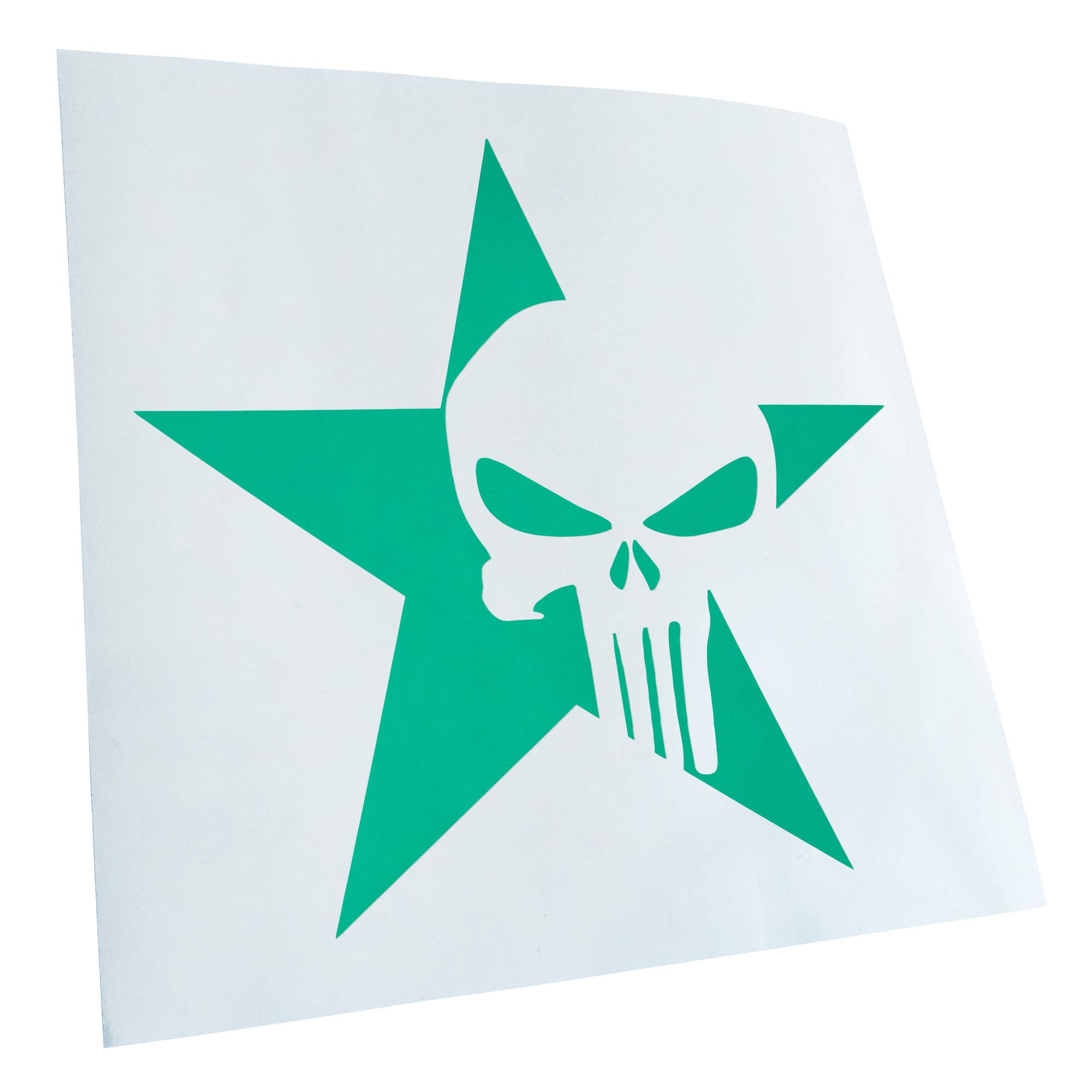 Kiwistar - Car Sticker - US Punisher Star Star Sticker for Car, Laptop, Bicycle, Truck, Motorcycle Multicolor JDM Decal Racing