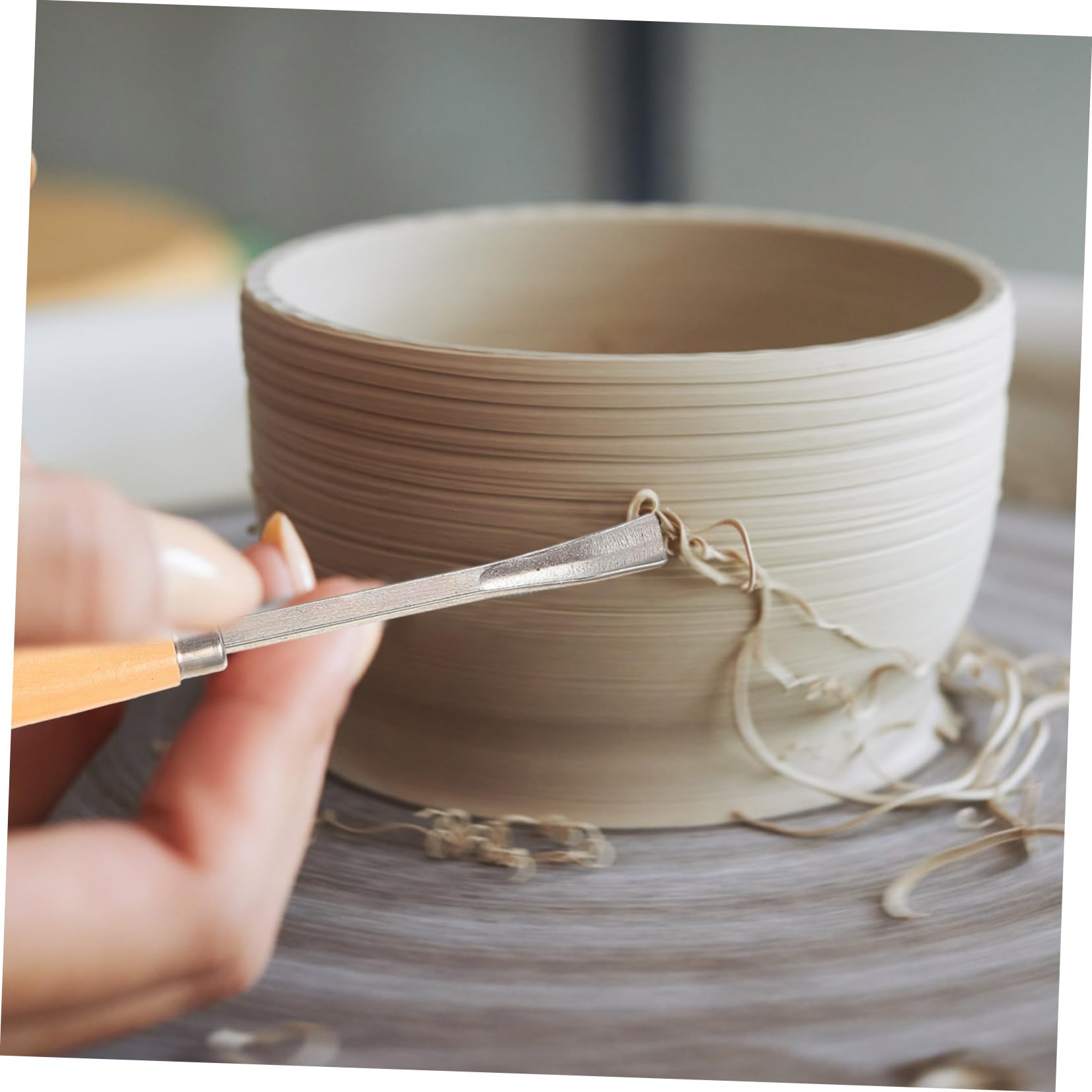 ARTSEWPLY 6Pcs Carving Kit Ergonomic Handicrafts Sculpting Tools for Beginners Polished Blades for Detail Work Lathes Comfortable Grip Woodworking Knives Set