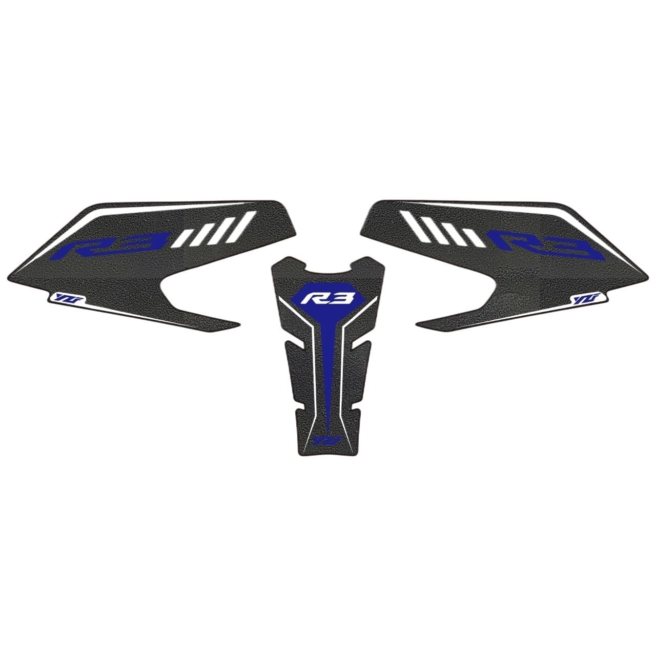 Fuel Tank Protector for YZF R3 YZF-R3 YZFR3 2019-2024 Motorcycle Tank Pad Protector Sticker Decal Gas Knee Grip Traction