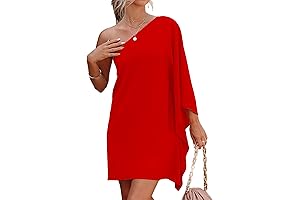 Women's Glamorous One-Shoulder Night Party Dress