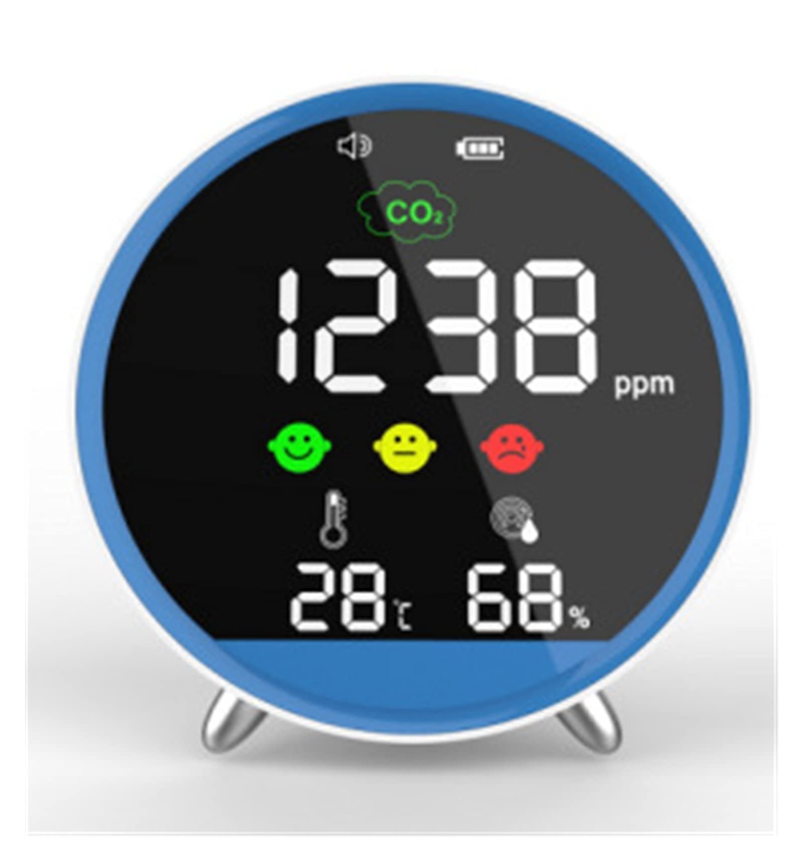 Gas Leak Detector Carbon Dioxide Detector Display Instrument Concentration Alarm