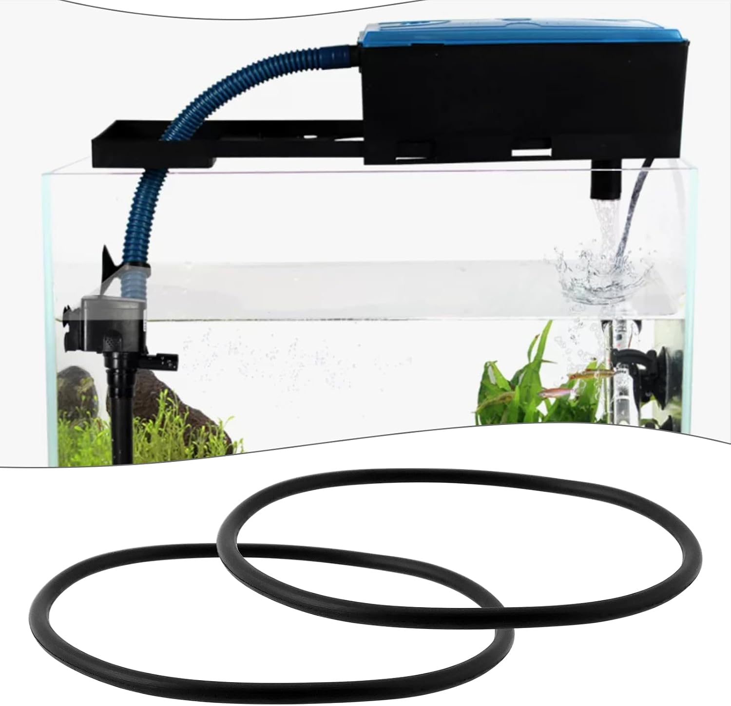 10PCS Aquarium Filter Cartridge Rubber O-Ring Compatible with Penn Plax Cascade 700 1000 1200 1500 OE CCF218 38x35mm image 3