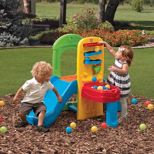 Step2 Play Ball Fun Climber, Kids Outdoor/Indoor Playset, Backyard Playground Set, Slide, Ladder, Ball Drop Maze, Outside Jungle Gym, For Toddlers 1.5+ Years Old by Step2 - Image 4