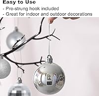 Vista 36 de Bubblegun Rosa - Bolas Pequeñas de Navidad de 1.6 Pulgadas, Adornos de Decoración para Árbol de Navidad, Bolas Colgantes Inastillables