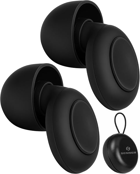 Senner Sleep Ear Plugs for Side Sleepers, Soft Silicone Hearing Protectors for Snoring & Noise, SNR 21dB, EN 352-2, 4 Sizes XS/S/M/L, Reusable - 1