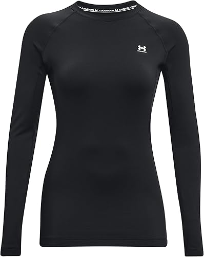 Under Armour - Camiseta de manga larga Authentics de cuello redondo para mujer