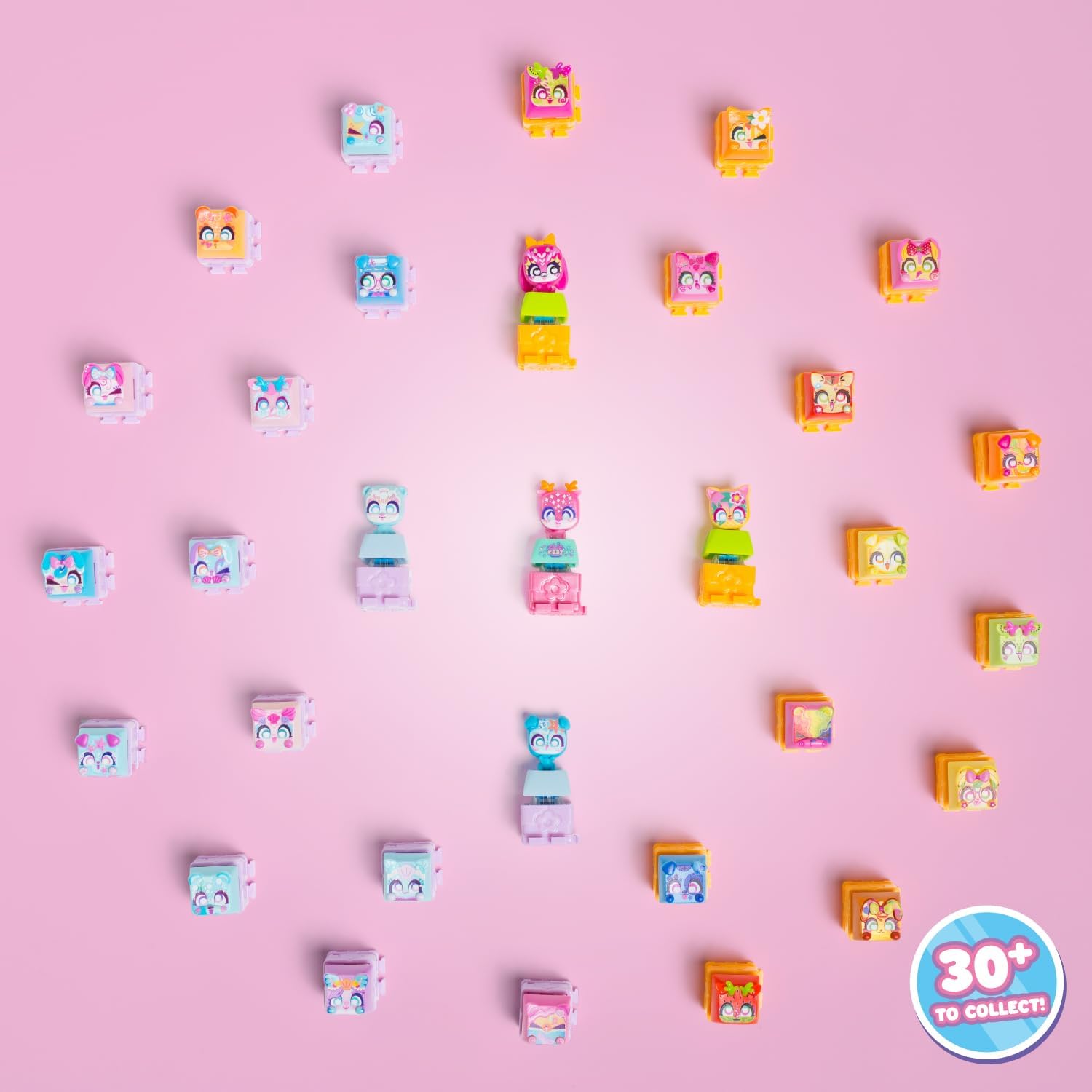 Clickeez Series 2 5-Pack | 5 Collectible Character Keyboard Keys Click and Clack | Create Your Own Keychain | Ages 6+