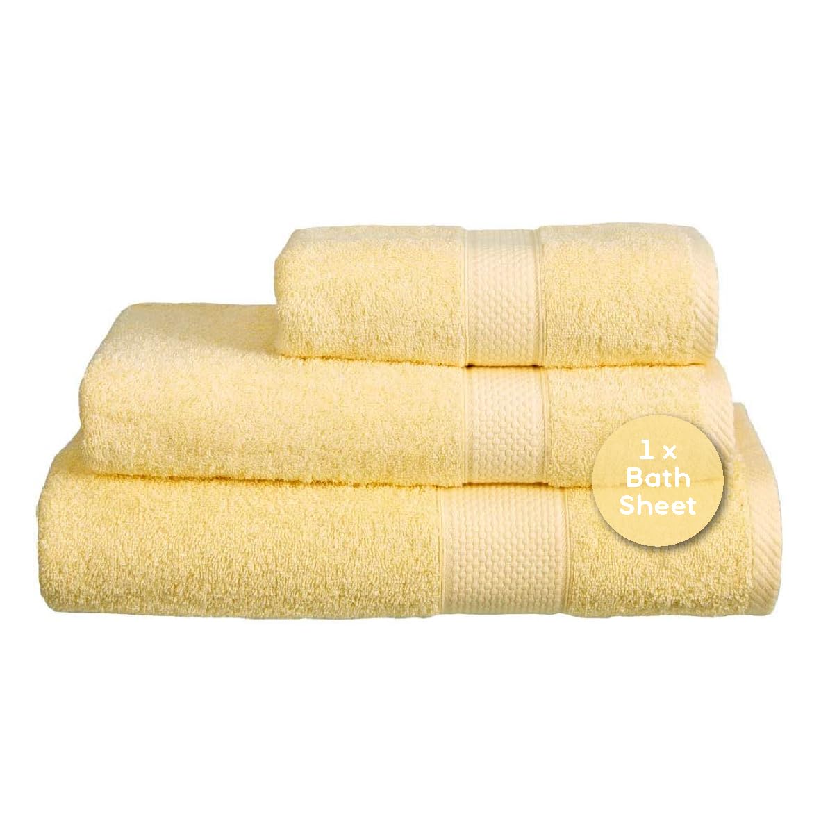 Imperial Ringspun Soft Combed Cotton Lemon Turkish Bath Sheet