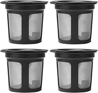 Cabilock 4 szt. wielokrotnego użytku filtry do kawy kosz filtr do kawy sitko do kawy filtr mikrosiatkowy do kawy ekspresów do kawy