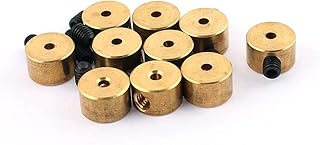 Aexit 10 Pcs Electrical equipment RC Airplane Landing Gear Wheel Stoppers 1.6mm Inner Dia 8x5mm w Screw