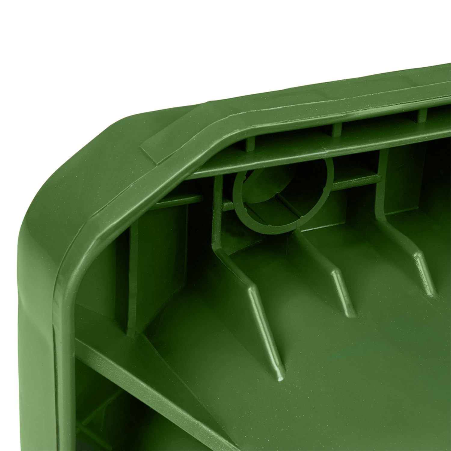 IMJ-Global - Cubo de Basura Alto Grande 120 Litros PN-EN 840 con Ruedas y Sistema de Enganche Mecánico de Recogida, Cubos de Basura de Reciclaje Contenedor Basurero en Plástico (Verde)